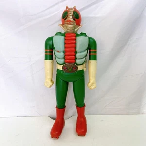 Vintage Popy Jumbo Machinder Masked KAMEN RIDER V3 Sofubi 60cm ohne Karton gut - Bild 1 von 8