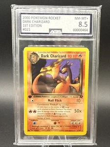Dark Charizard 21/82 Team Rocket-1st Edition Regular - Picture 1 of 2