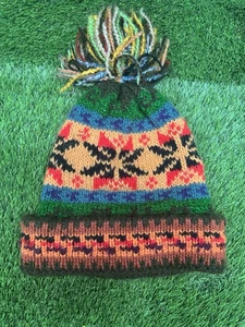 De Colección Años 60 Poof Pelota Esquí Alpino Sombrero Gorro Pom VAIL - Imagen 1 de 4