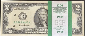 100 - $2 Two Dollar Bills UNC (Sequential, Consecutive) 2017A - $200 TOTAL - Picture 1 of 3