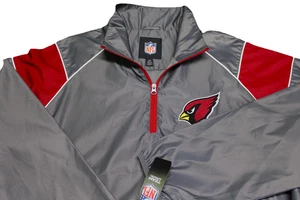 NFL TEAM APPAREL POLY 1/4 ZIP PULLOVER--L--ARIZONA CARDINALS-UNWORN-NEW!! TAGS! - Picture 1 of 2