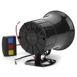 Car 12V 30W Car 3 Tones Loud Horn Speaker Motorcycle Megaphone Electronic - Zdjęcie 1 z 11