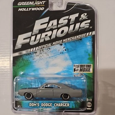 Greenlight Hollywood DOM'S 1970 DODGE CHARGER GRAY 1:64 - Image 1 of 3