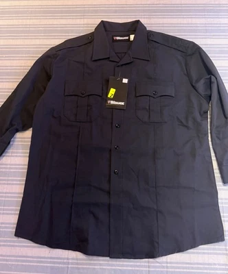 Blauer Long Sleeve LS Cotton Blend Shirt | 8703 | Dark Gray - XL - Image 1 of 4