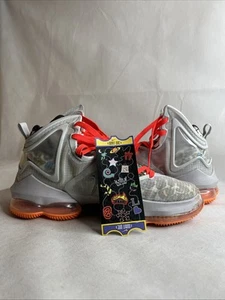 Size 11.5 - Nike LeBron 19 Fast Food Bright Crimson Basketball Shoe DC9339-001 - Picture 1 of 13