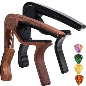 Guitar Capo 2 Pack Capo Guitar Clamp for Acoustic Electric Bass Guitar Ukulele - Picture 1 of 6