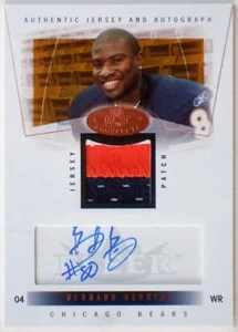 2004 Fleer Hot Prospects BERNARD BERRIAN Auto 3 Color Patch RC Rare SP #/344 - Picture 1 of 2