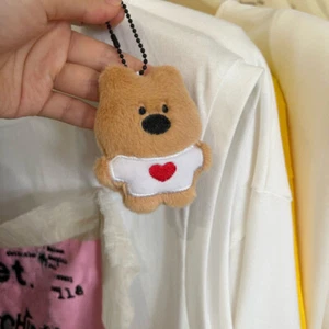 Stuffed Cartoon Puppy Pendant West Highland Car Keychain Plush Dog Keychain - Picture 1 of 12