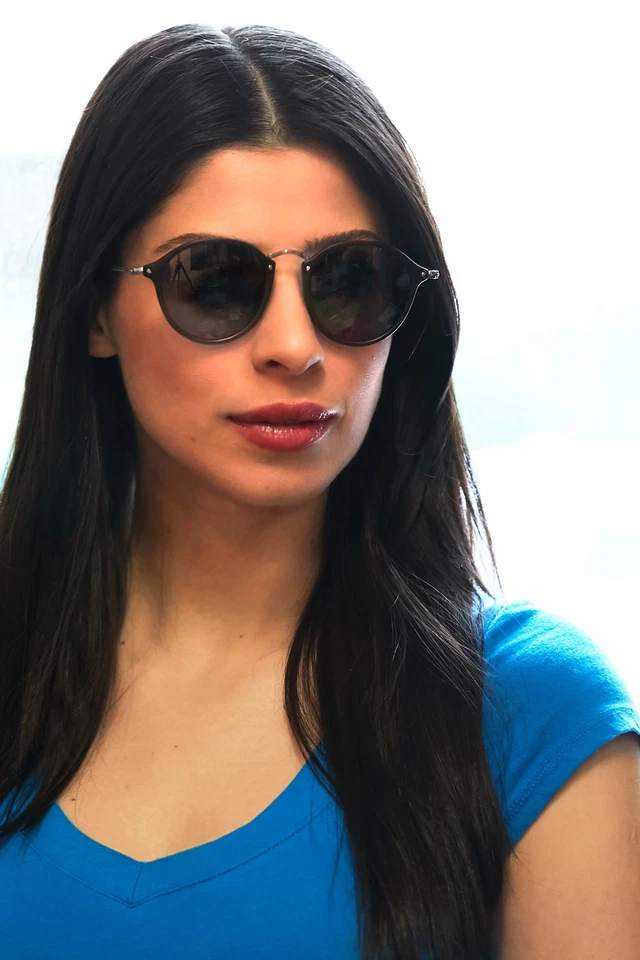 Gafas de sol redondas clásicas con montura de metal hechas en ITALIA Foto 1 de 1