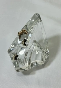 Statua iceberg vetro artistico cristallo trasparente The Franklin Mint 1987 fermacarte orsi - Foto 1 di 10