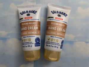 LOT (2) GOLD BOND ECZEMA RELIEF HAND CREAM 2% COLLOIDAL OATMEAL 3 OZ EXP 2026 - Picture 1 of 1