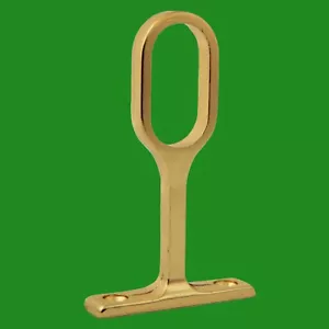 Soporte De Soporte Central Elíptico Para Barra De Armario Ovalada De Latón - Imagen 1 de 1