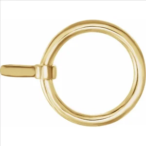 17.4mm Toggle Ring SOLID 10k Yellow Gold end Clasp USA MADE - Picture 1 of 2