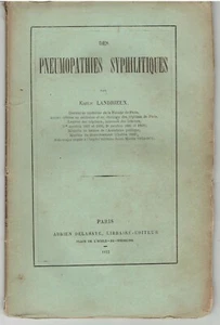 Des pneumopathies syphilitiques par Emile Landrieux 1872 / Médecine - Picture 1 of 1