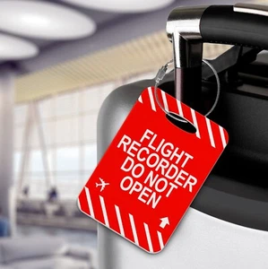 Flight Recorder Luggage Tag - Aviation, Travel, Cabin Crew - Picture 1 of 1