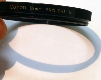Canon 58mm skylight 1A 1-A sky1X  filter , made in Japan - OEM, genuine - Image 1 of 4