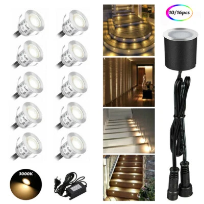 10-32xLED Bodeneinbaustrahler Decken Spots Aussen Treppen Terrasse Warmweiß IP67 - Bild 1 von 4