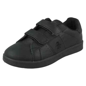 Jungen Penguin Marmor PEN4042 Schwarz Zerissen Klebeband Verschluss Turnschuhe - Picture 1 of 9