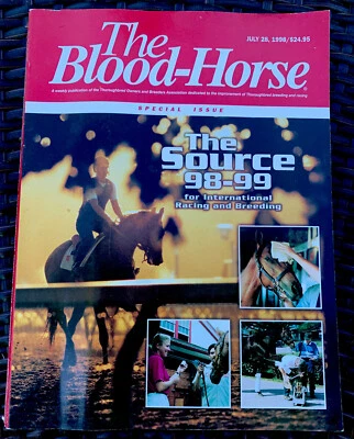 BLOOD-HORSE MAGAZINE THE SOURCE 1998-1999 INDUSTRY DIRECTORY ❤️ - Image 1 of 3