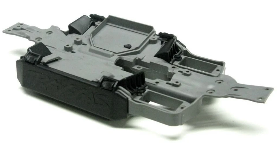 Fits Traxxas 1/16 E-revo 71076-3 - CHASSIS w/ BATTERY HOLDERS, vents vxl summit - Image 1 of 1