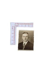 Altes Foto 1930er Jahre Junger Mann Portrait Passfoto