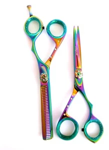 Hairdressing Hair cutting Scissors set, Diamante Set: gift set cutandbrush - Picture 1 of 1