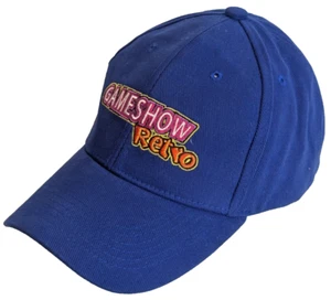 Game Show Retro Embroidered Baseball Hat Cap Hook & Loop VG+ Canvas Vented Blue - Picture 1 of 8