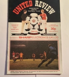 1983/84/MANCHESTER UTD V SPARTAK VARNA EUROPEAN CUP WINNERS CUP - Picture 1 of 2