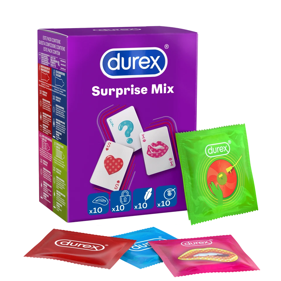 Durex Surprise Mix Preservativi Assortiti - 40 Pezzi