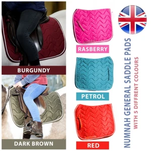 Sattel Numnah allgemeine Pads Tuch passende Ohren Viel Fly Set Full/Cob/Pony - Bild 1 von 21