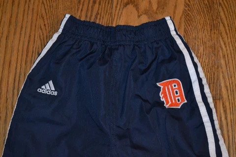 Detroit Tigers Sewn Logo Adidas Wind Athletic Track Pants Kids Youth 24 Months Cover