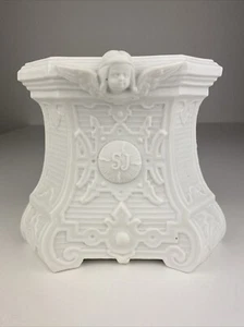 Podest Sockel Konsole für Heiligenfigur Bisquit Porzellan Skulptur Antik um 1900 - Bild 1 von 10