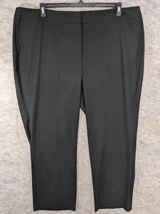 The Limited Pants Womens 24 W Black Stretch Straight High Rise Flt Front 32" L - Picture 1 of 14