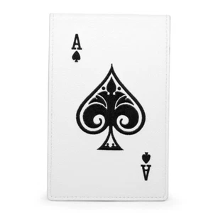 Poker A Design Pu Leather Yardage Book Holder Golf Scorecard Holder Golfer Gift - Picture 1 of 5