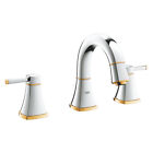 Grohe Grandera 2 Handle 3 Tap Hole Basin Mixer With Low Spout 1/2 S-SIZE Chrome/