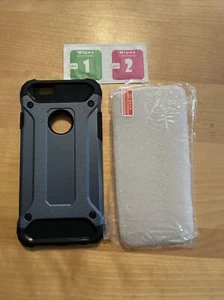 Handyhülle Rugged Armor Blau Schutzhülle / Displayschutzfolie für iPhone 6 - Bild 1 von 4
