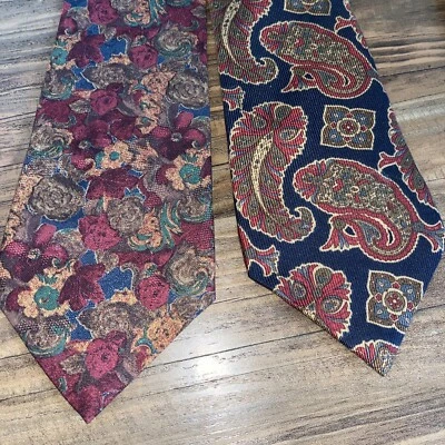 2 RICHEL de Luxe Paisley seda pura feita à mão na Itália EXCELENTE!! - Imagem 1 de 4