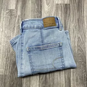 AMERICAN EAGLE Super Stretch Hi-Rise Blue Denim A-Line Jean Skirt Women's Size 2 - Picture 1 of 10