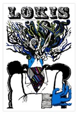 Movie Poster 4 Polish film LOKIS.Cool monster art.Cerebral.Home interior design