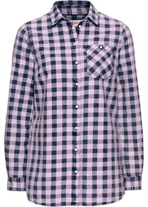 Camisa a cuadros Camisa de manga larga Blusa Túnica de algodón John Baner azul rosa 34 943497 - Imagen 1 de 1