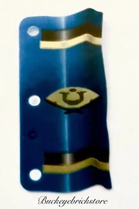 Lego 3x6 BLUE NINJA FLAG Minifig Castle Plastic Banner - Picture 1 of 1