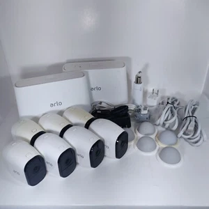 7 Arlo Pro VMC4030 Indoor/Outdoor Security Camera Bundle 2 Base Stations VMB4000 - Picture 1 of 17