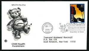 USA, SCOTT # 3938, ARTCRAFT PCS FDC COVER OF CHILD HEALTH, CHILD & DOCTOR, 2005 - Picture 1 of 1