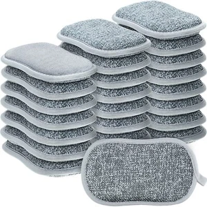 24 Pack Multi Purpose Scrub Sponges Non Scratch Microfiber Sponge Cleaning Dish - Picture 1 of 7