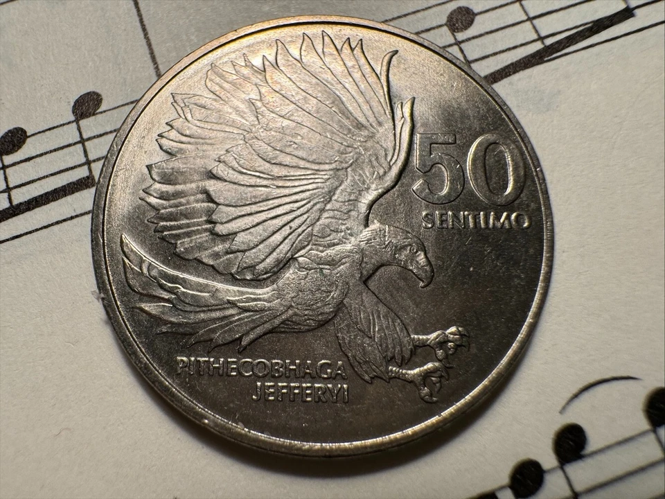 PHILIPPINES 50 s 1983 KM242.2 Cu-Ni 1yr type ERROR: B instead of P - TOP GRADE ! - Image 1 of 2