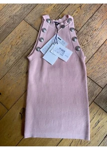 Nuevo con etiquetas top rosa de Balmain talla 36 - Imagen 1 de 7