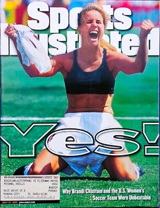U.S. WOMEN WORLD CUP CHAMPIONS "YES" SPORTS ILLUSTRATED MAGAZINE JULY 19, 1999 - Picture 1 of 1