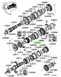 Hülse, M/T 5th & Rev Synch für: Mitsubishi Lancer Evo 4 5 6 7 8 9 CP9A CT9A - Bild 1 von 1