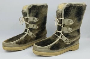 Quoddy Double Deerskin Moccasins Man Made Size 8 Made in the USA - Picture 1 of 7