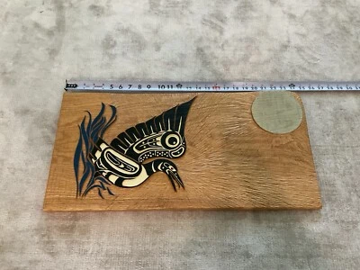 Arte de pared estilo costa noroeste tallado a mano inspirado en los indígenas  Foto 1 de 4